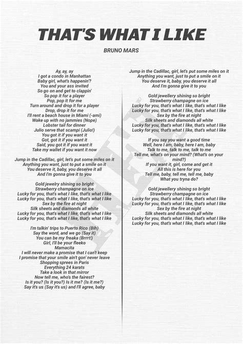 babe xxx|Bruno Mars – Thats What I Like Lyrics